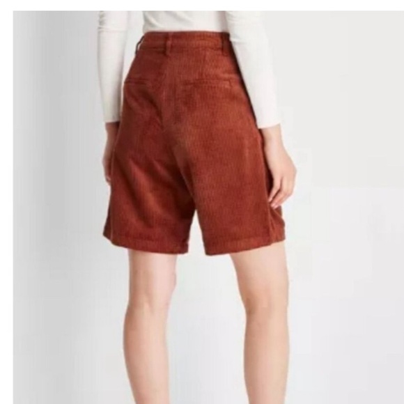 Corduroy Oversized Trouser Shorts Future Collective w Reese Blutstein sz 4 NWT - Picture 2 of 7